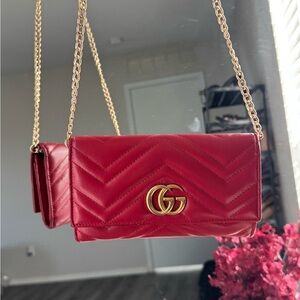 Authentic GUCCI Marmont Wallet Crossbody Bag